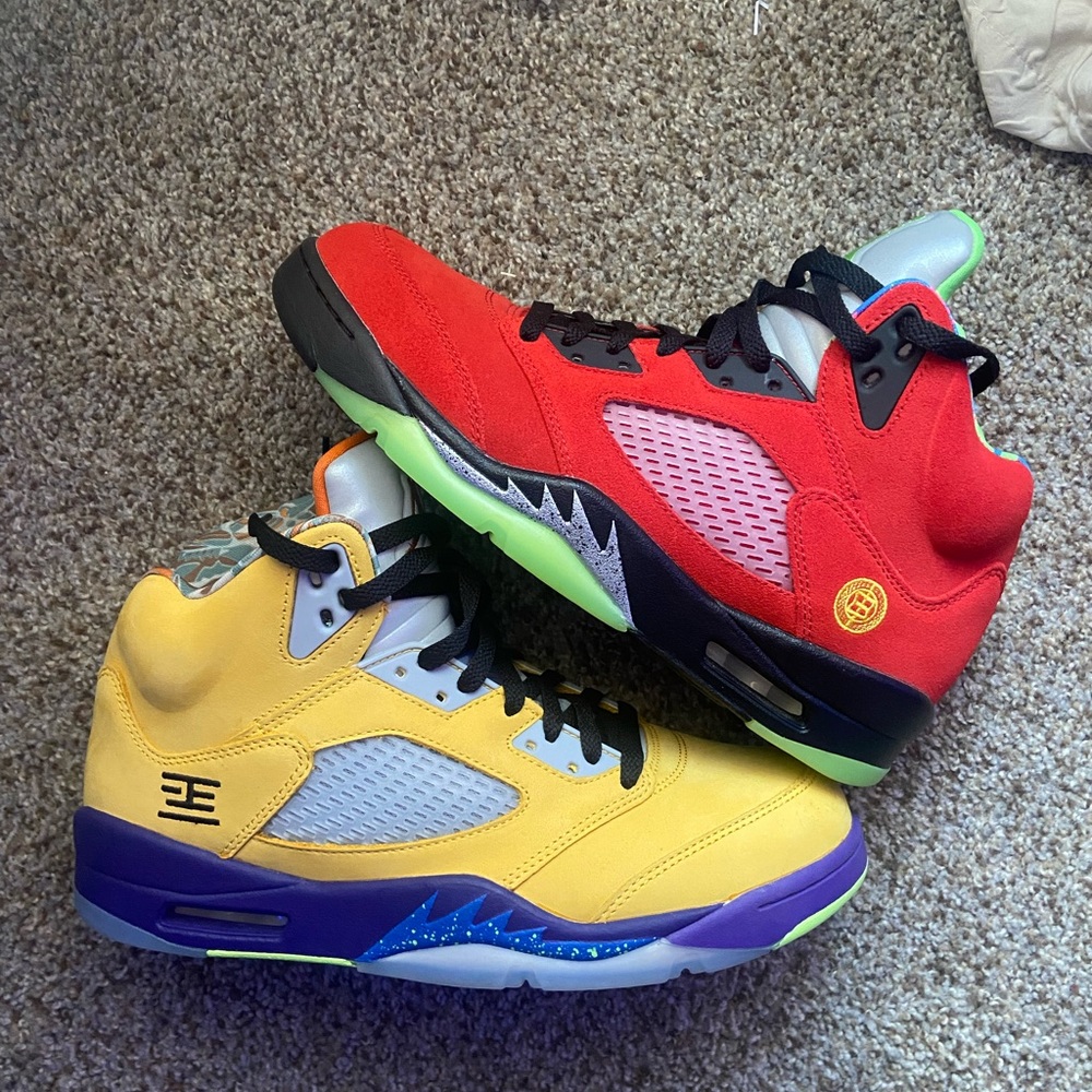 jordan 5 what the worn 1 time 10/10 condition